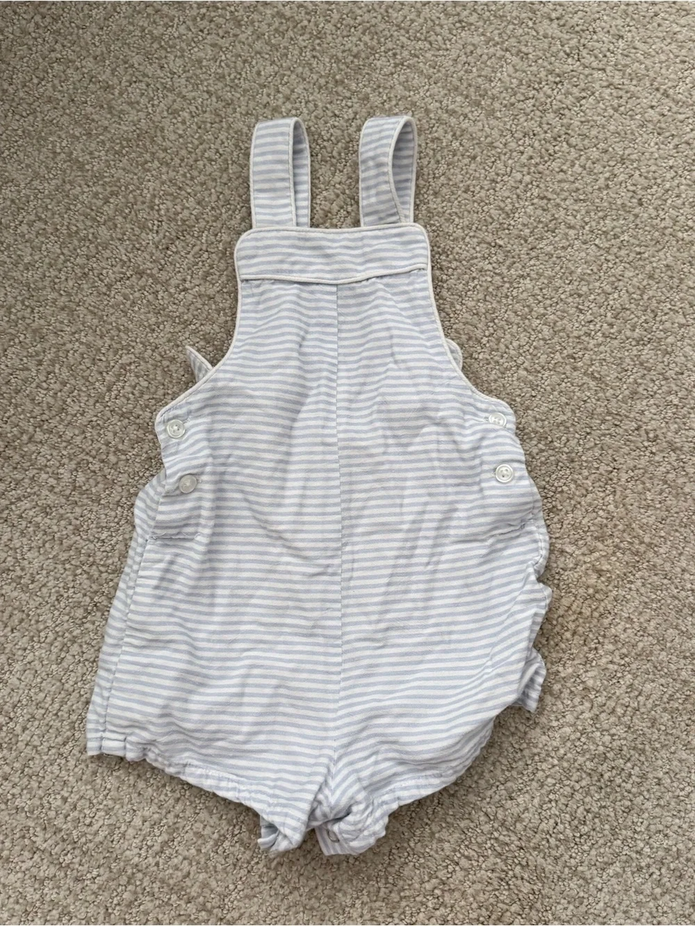 Lot of Minnow Baby Boys Cotton Romper Bubbles 18-24 Months blue stripe gingham